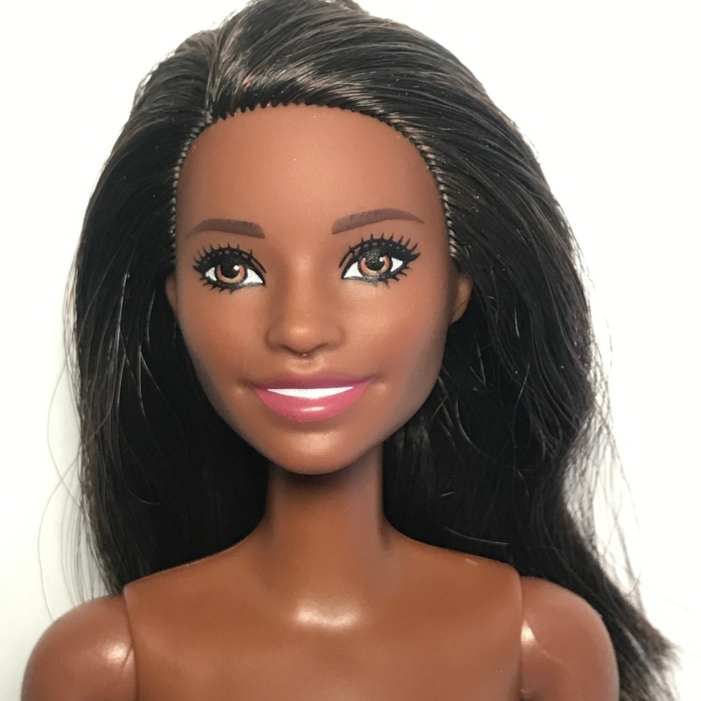 Nude Barbie 2015 Face Mask Spa Day African American Alec Face GJR85 Doll